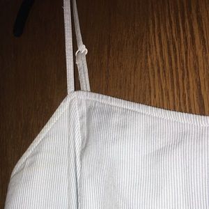 Ann Taylor petite pinstripe dress